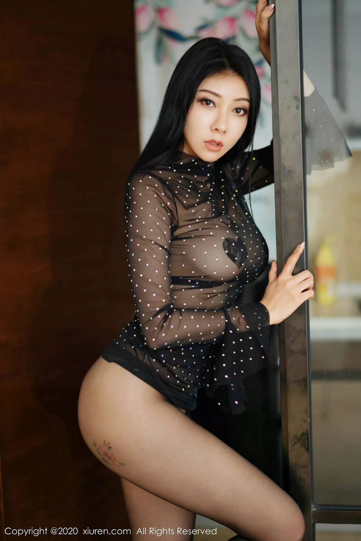 秀人集.com_[XiuRen秀人网]No.1912_嫩模果儿Victoria私房黑色薄纱透视秀豪乳遮点极致诱惑写真50P