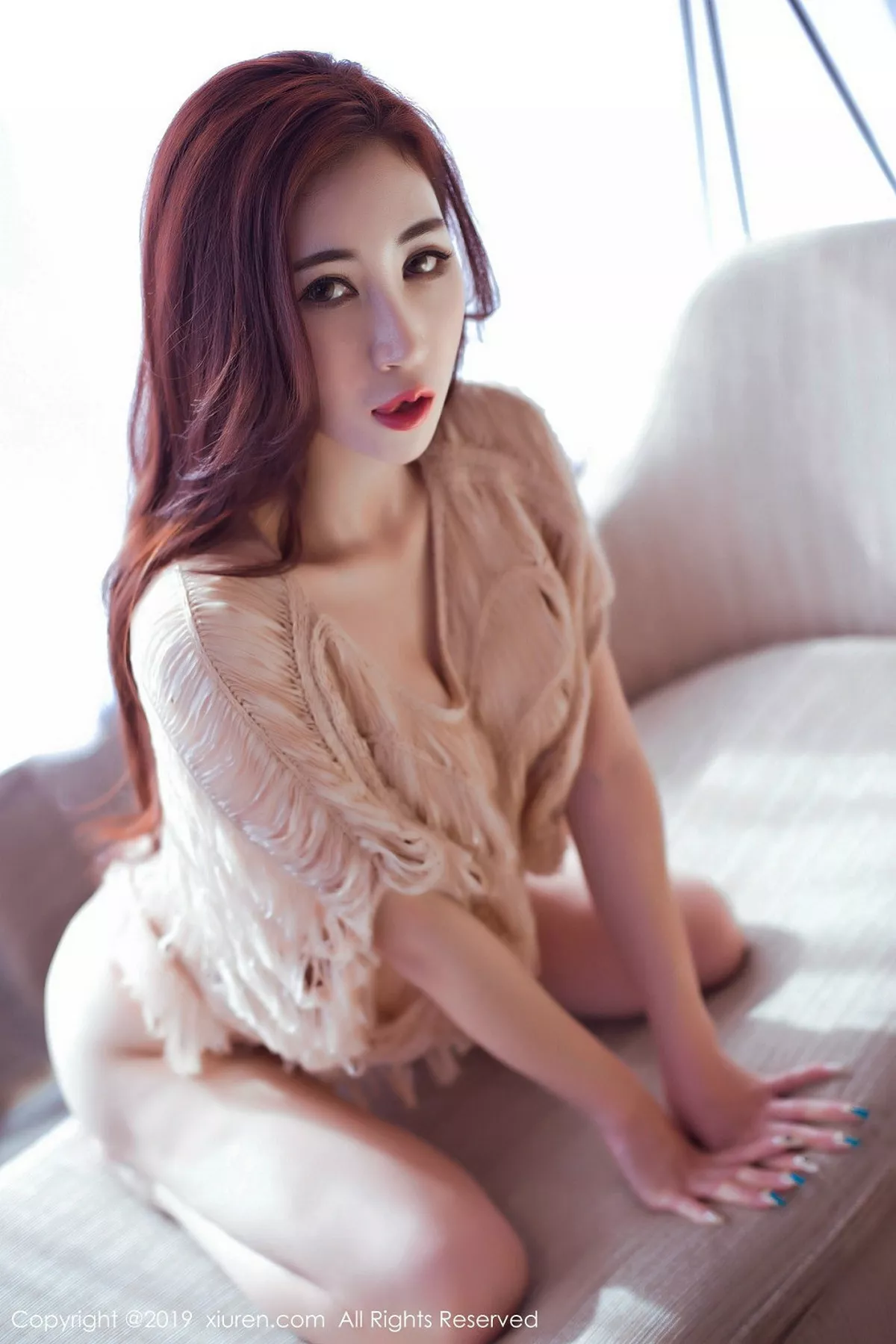秀人集.com_[XiuRen秀人网]No.1350_完美大蜜孙梦瑶V私房薄纱蕾丝女仆装秀撩人身材诱惑写真46P