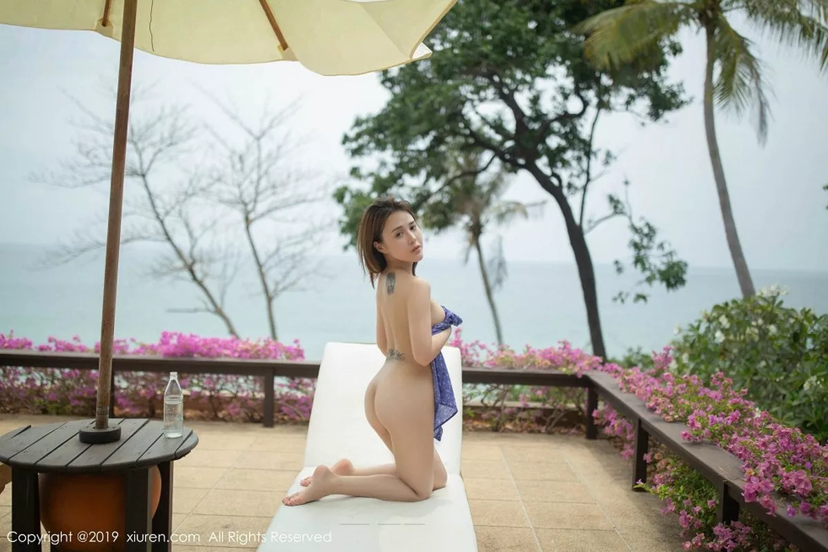 秀人集.com_[XiuRen秀人网]No.1418_女神Evelyn艾莉泰国甲米旅拍户外大尺度全裸喷血诱惑写真48P