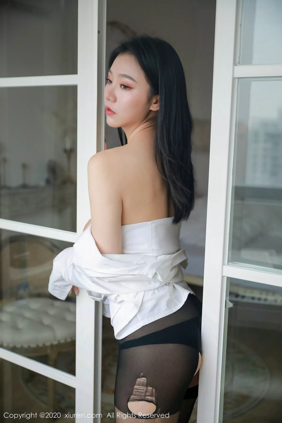 秀人集.com_[XiuRen秀人网]No.1957_嫩模Anran私房真空白衬衣半脱露豪乳遮点极致诱惑写真62P