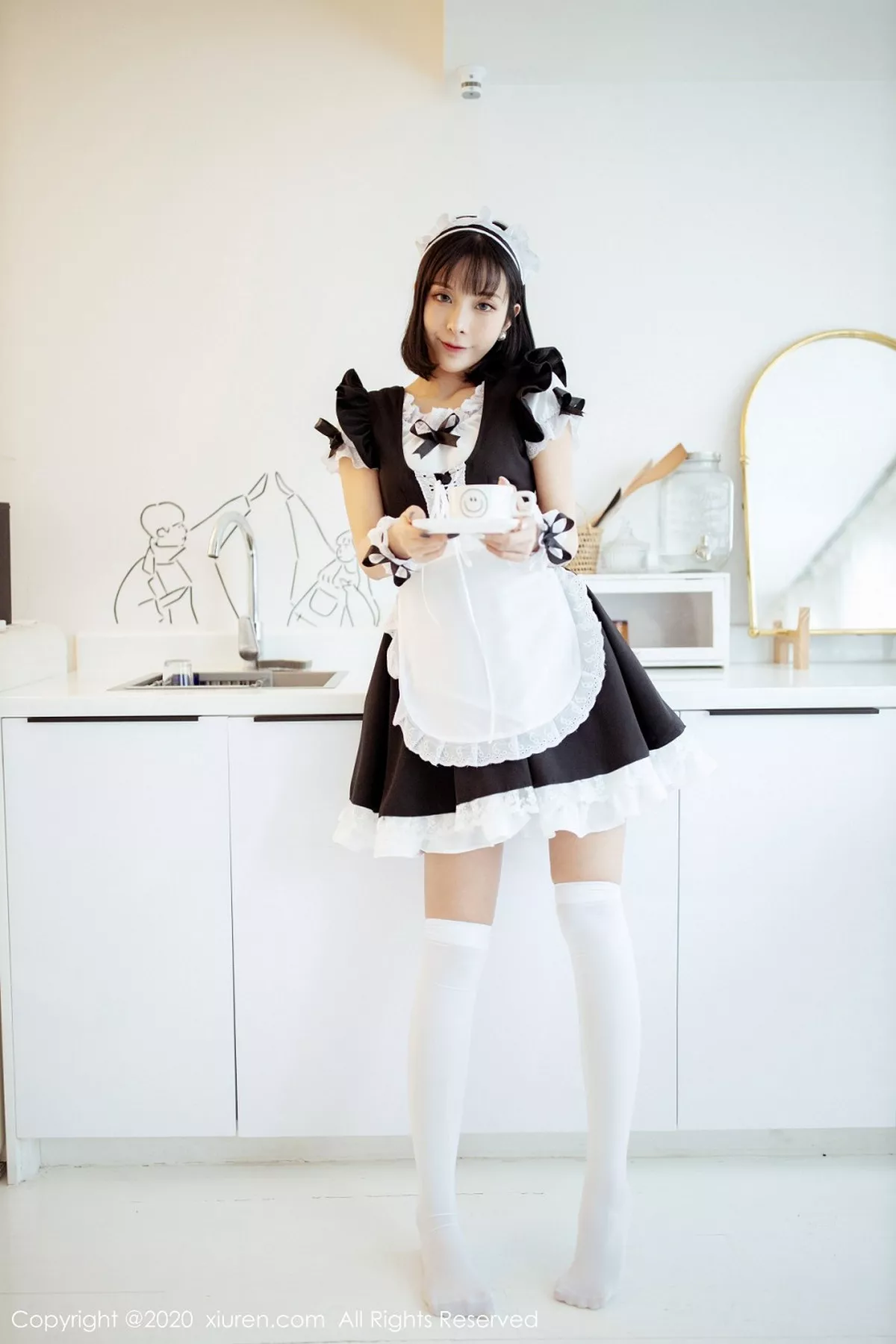秀人集.com_[XiuRen秀人网]No.2008_嫩模陈小喵私房情趣女仆装半脱蕾丝内裤秀翘臀极致诱惑写真64P