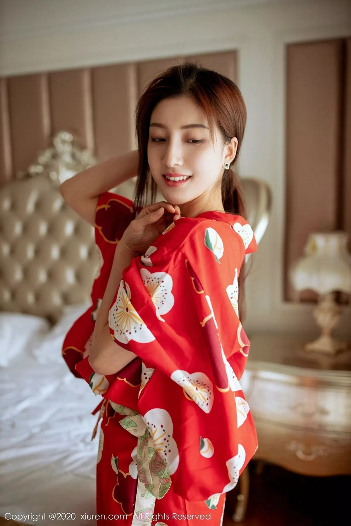 秀人集.com_[XiuRen秀人网]No.2015_嫩模林文文yooki私房鲜艳和服配无内黑丝撩人姿势诱惑写真65P