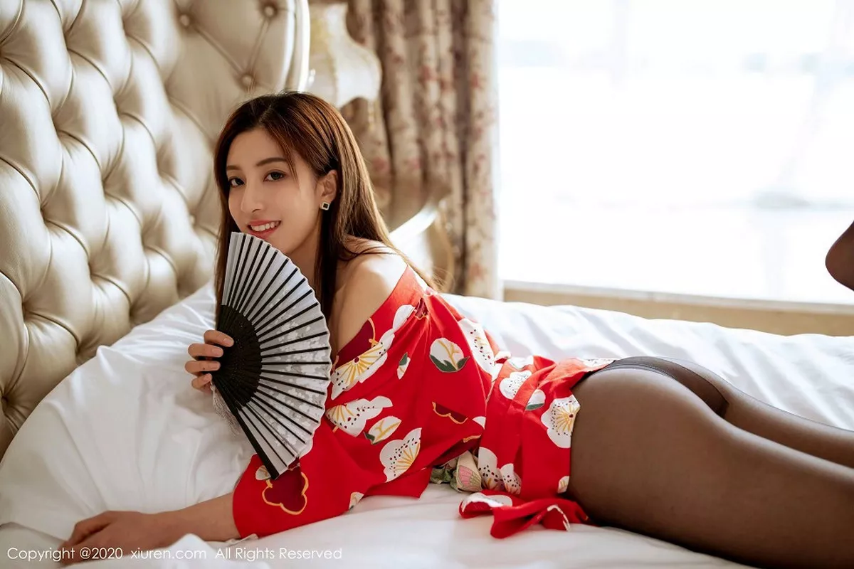 秀人集.com_[XiuRen秀人网]No.2015_嫩模林文文yooki私房鲜艳和服配无内黑丝撩人姿势诱惑写真65P