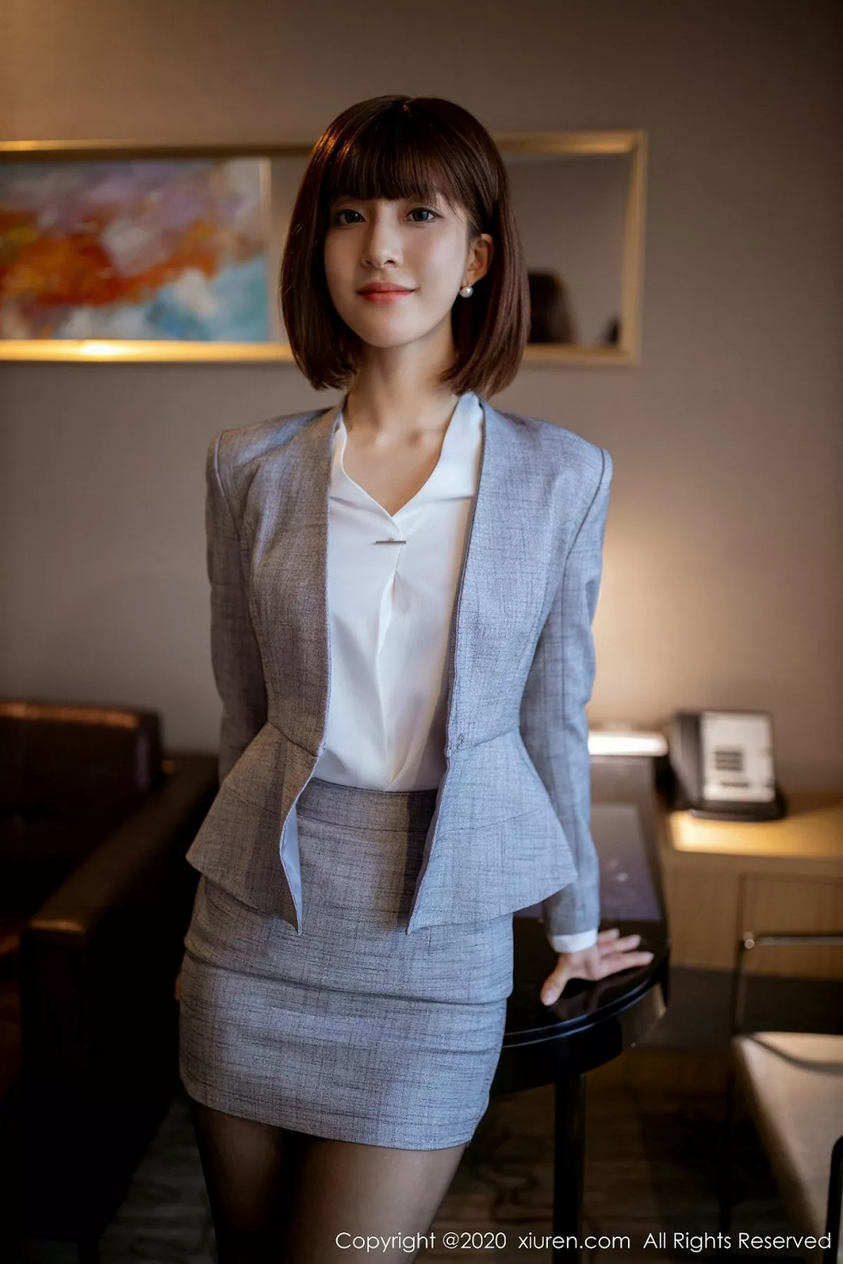 图片[2]-[XiuRen秀人网]第2105期林文文写真-秀人集