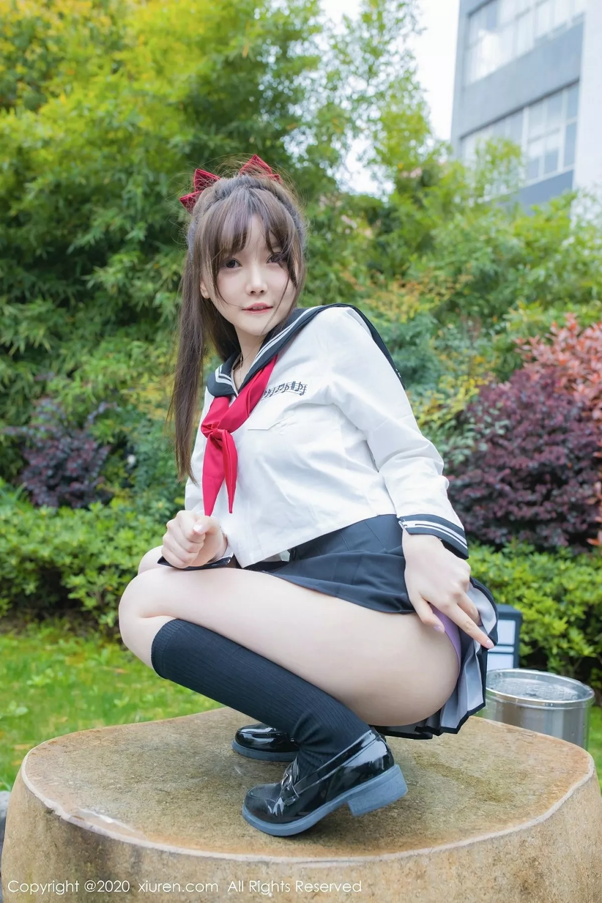秀人集.com_[XiuRen秀人网]No.2193_嫩模糯美子Mini性感学生服主题真空露傲人豪乳极致诱惑写真50P