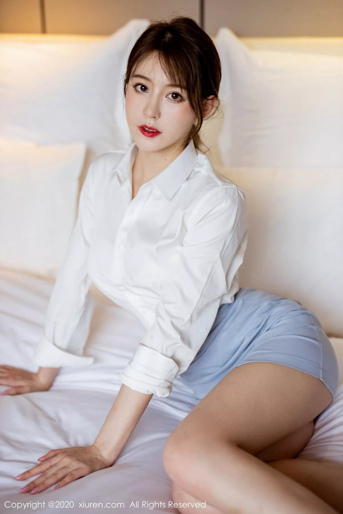 秀人集.com_[XiuRen秀人网]No.2350_嫩模yoo优优浅色秘书装半脱露性感内衣秀完美身材诱惑写真56P