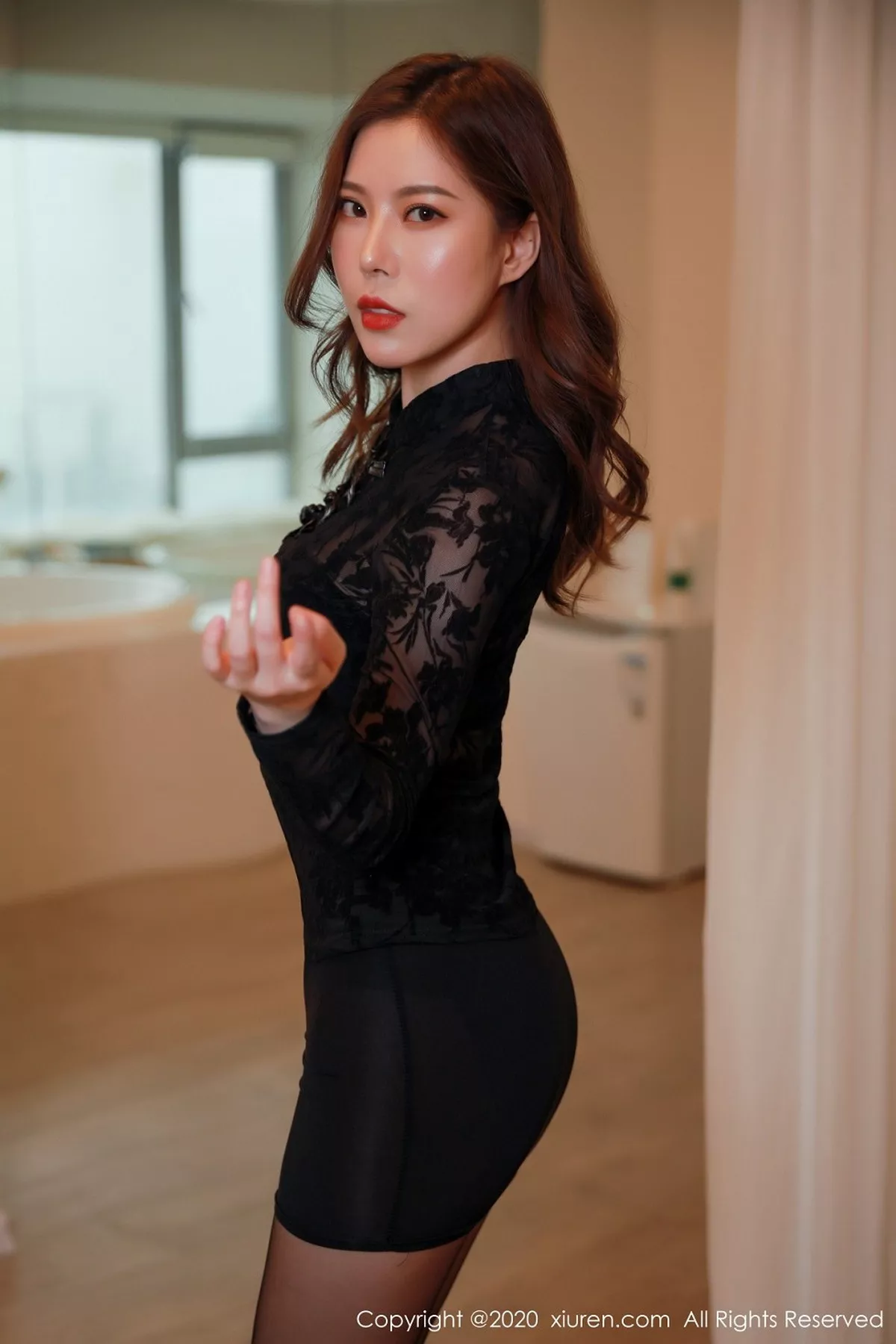 秀人集.com_[XiuRen秀人网]No.2387_嫩模白茹雪Abby私房无内黑丝裤袜半脱露翘臀屁沟极致诱惑写真46P