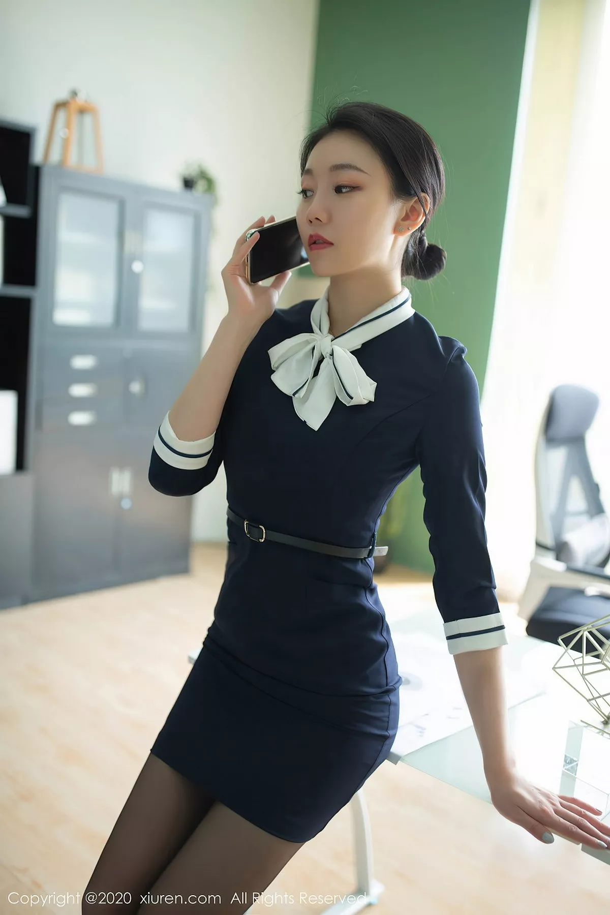 秀人集.com_[XiuRen秀人网]No.2614_嫩模安然Maleah职场老板主题私房半脱性感内衣露豪乳诱惑写真66P