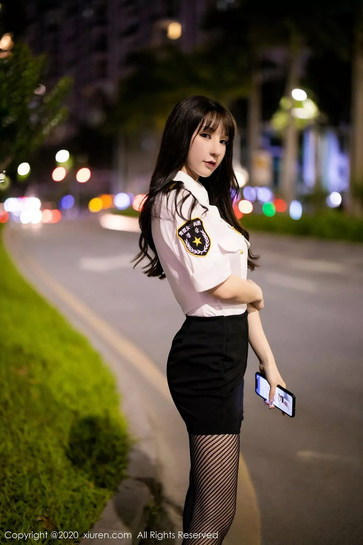 秀人集.com_[XiuRen秀人网]No.2820_女神周于希Sandy时尚魅力制服私房半脱露性感红色内衣诱惑写真50P