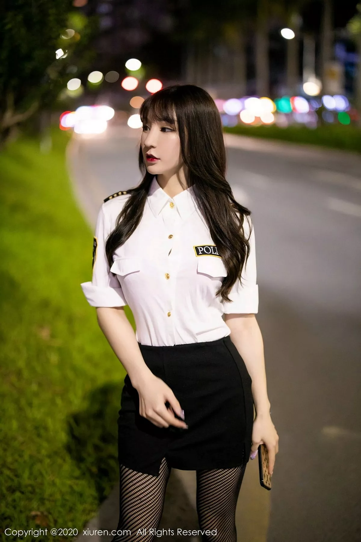 秀人集.com_[XiuRen秀人网]No.2820_女神周于希Sandy时尚魅力制服私房半脱露性感红色内衣诱惑写真50P