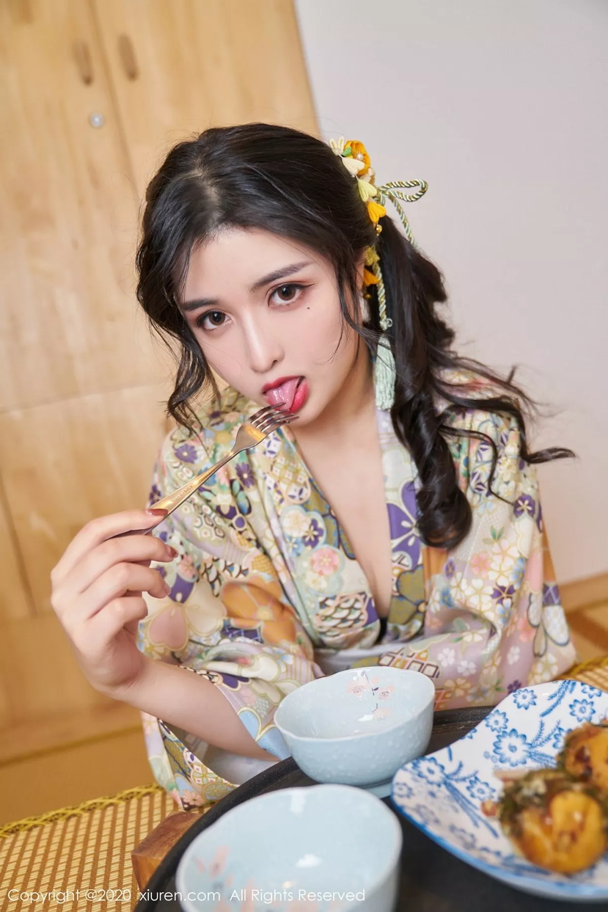 秀人集.com_[XiuRen秀人网]No.2853_嫩模韩静安私房花色性感和服半撩露白嫩翘臀美腿完美诱惑写真65P