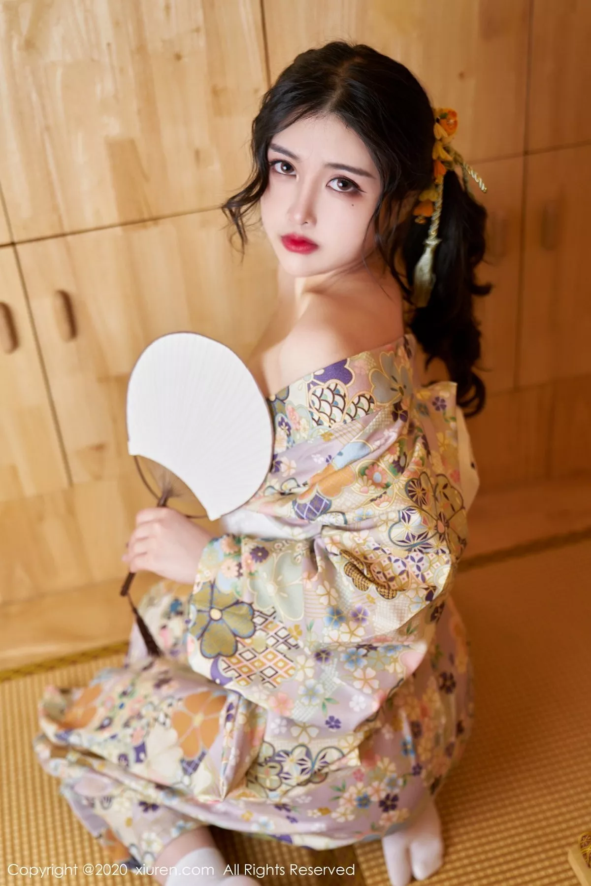秀人集.com_[XiuRen秀人网]No.2853_嫩模韩静安私房花色性感和服半撩露白嫩翘臀美腿完美诱惑写真65P