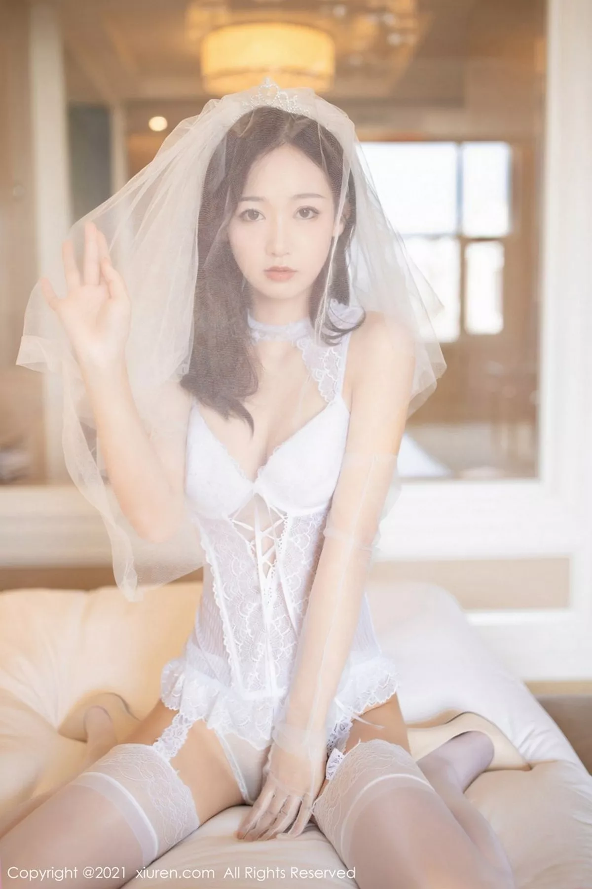 秀人集.com_[XiuRen秀人网]No.2968_嫩模唐安琪白色婚纱主题性感紧身内衣配吊带白丝袜完美诱惑写真66P
