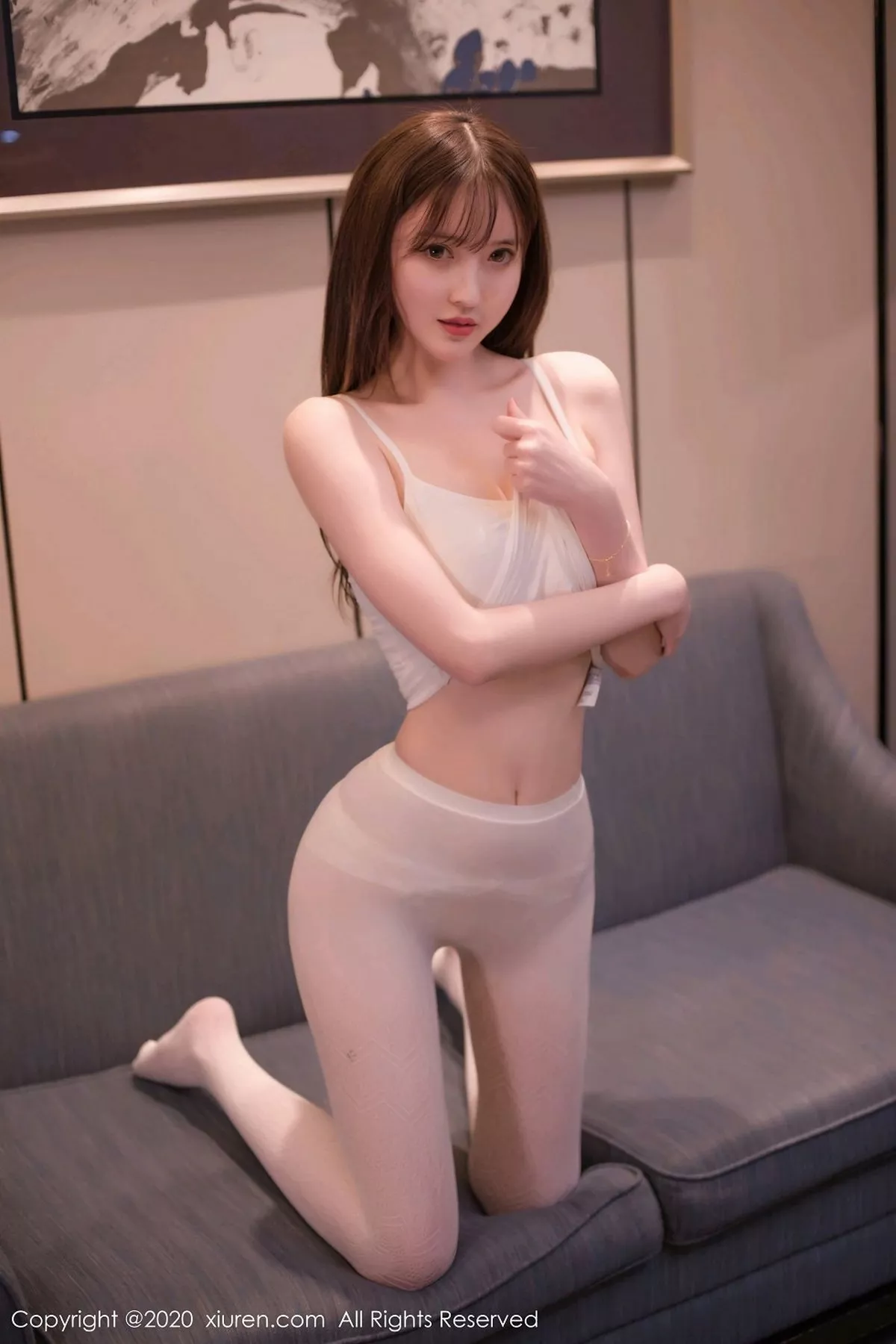 秀人集.com_[XiuRen秀人网]No.2923_嫩模林芮希私房性感低胸内衣+高叉皮质内衣秀完美身材诱惑写真48P