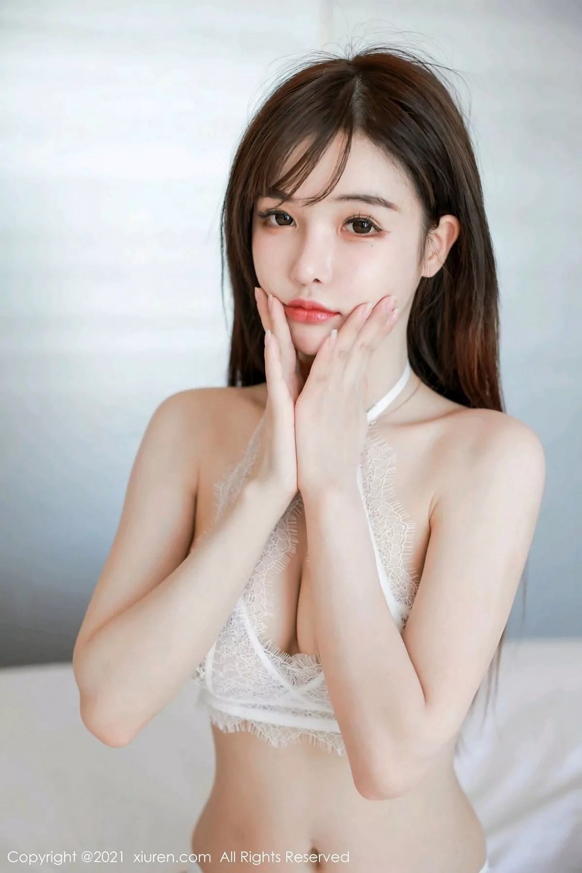 秀人集.com_[XiuRen秀人网]No.3050_嫩模南初妹妹私房白色精致蕾丝内衣镂空秀完美身材诱惑写真54P