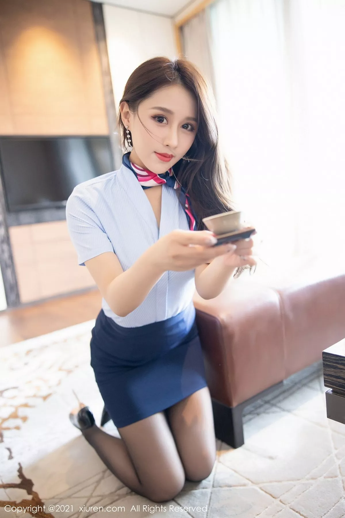 秀人集.com_[XiuRen秀人网]No.3073_嫩模徐安安三亚旅拍经典制服捆绑艺开档黑丝裤袜秀翘臀诱惑写真64P