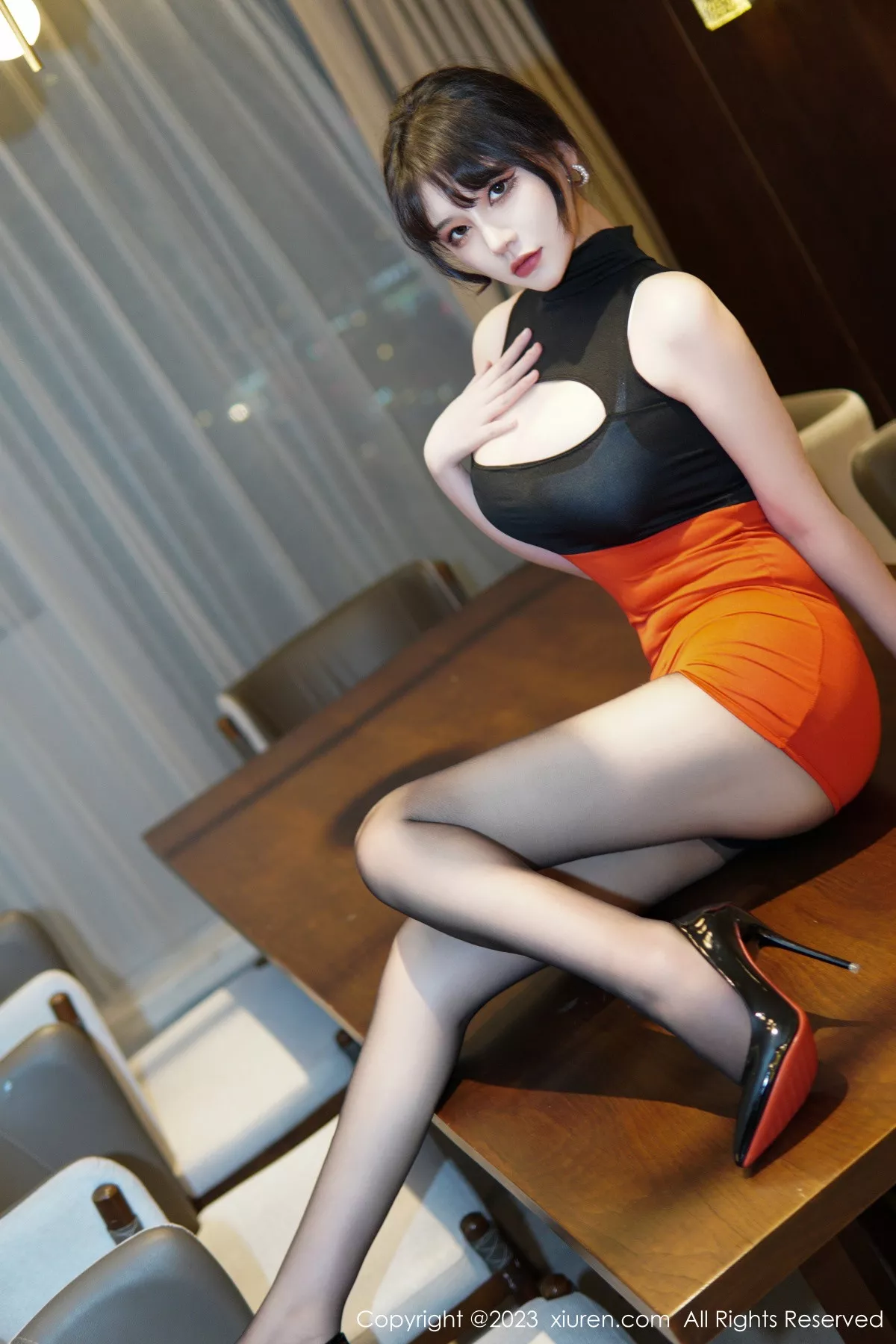 图片[9]-[XiuRen秀人网]第6075期桃桃子写真-秀人集