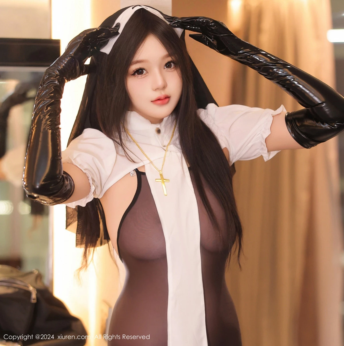 图片[5]-[XiuRen秀人网]第9152期柚柚小奶瓶写真-秀人集
